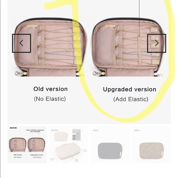 *NWOT* BAGSMART Jewelry Travel Organizer (medium, pink) - Picture 5 of 9